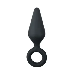 Easytoys Anal Collection – Buttplug with Pull Ring Small Zwart (1 stuk)