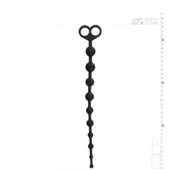 Easytoys Anal Collection – Long Anal Beads Zwart (1 stuk)