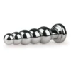 Easytoys Anal Collection – Metal Butt Plug with Clear Stone Large Zilver (1 stuk)
