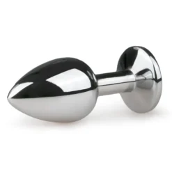Easytoys Anal Collection Metalen buttplug met transparante diamant (1 stuk)