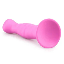 Easytoys Anal Collection – Ribbed Silicone Suction Cup Dildo Roze (1 stuk)