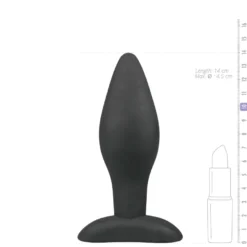 Easytoys Anal Collection – Silicone Buttplug Large Zwart (1 stuk)