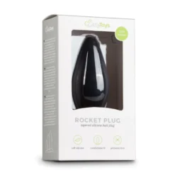 Easytoys Anal Collection – Silicone Buttplug Large Zwart (1 stuk)