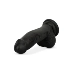 Easytoys Dildo Collection – Dildo with Balls 12 cm Zwart (1 stuk)