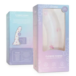 EasyToys Dildo Collection – Flower Power Dildo Small Roze, Wit (1 stuk)