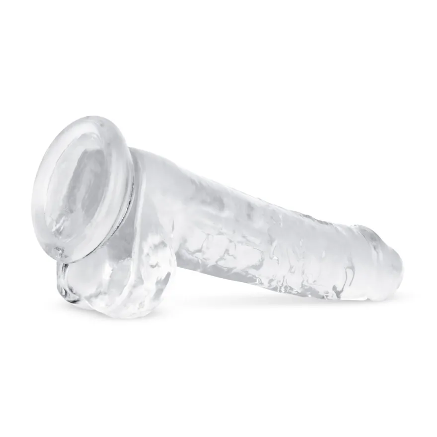 Easytoys Dildo Collection – Jelly Dildo with Balls 19 cm Transparant (1 stuk)
