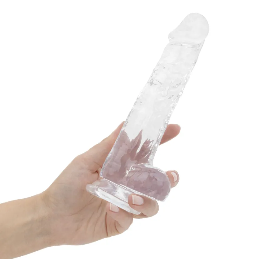Easytoys Dildo Collection – Jelly Dildo with Balls 19 cm Transparant (1 stuk)