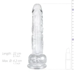 Easytoys Dildo Collection – Jelly Dildo with Balls 19 cm Transparant (1 stuk)