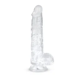 Easytoys Dildo Collection – Jelly Dildo with Balls 13.5 cm Transparant (1 stuk)