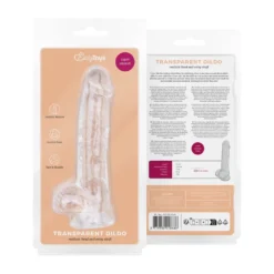 Easytoys Dildo Collection – Jelly Dildo with Balls 13.5 cm Transparant (1 stuk)