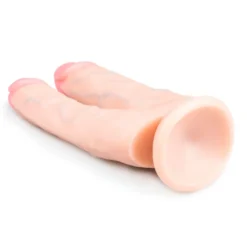 Easytoys Dildo Collection – Realistic Double Dildo with Suction Cup 18 cm Beige (1 stuk)