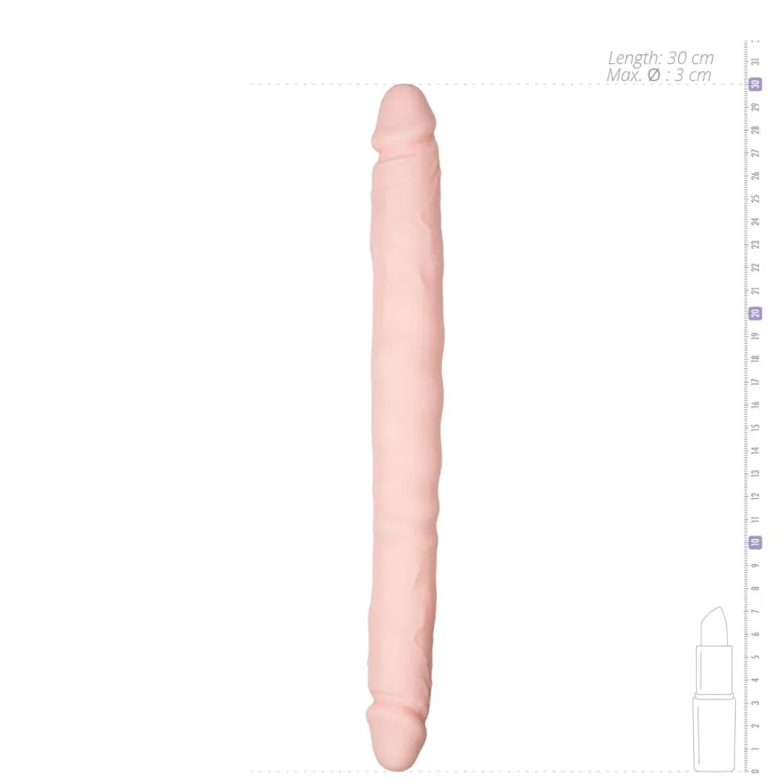 Easytoys Dildo Collection – Silicone Double End Dildo Beige (1 stuk)