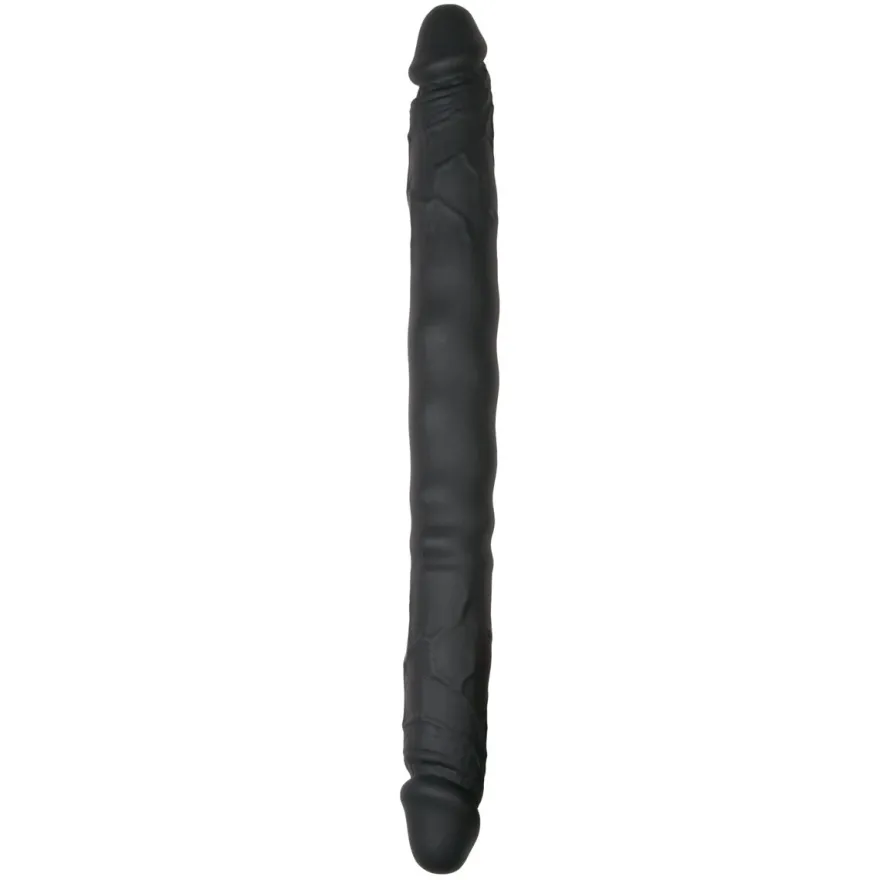Easytoys Dildo Collection – Silicone Double End Dildo Zwart (1 stuk)