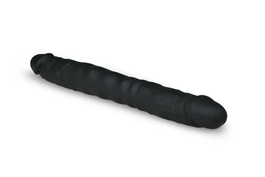 Easytoys Dildo Collection – Silicone Double End Dildo Zwart (1 stuk)