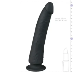 Easytoys Dildo Collection – Suction Cup Dildo Zwart (1 stuk)
