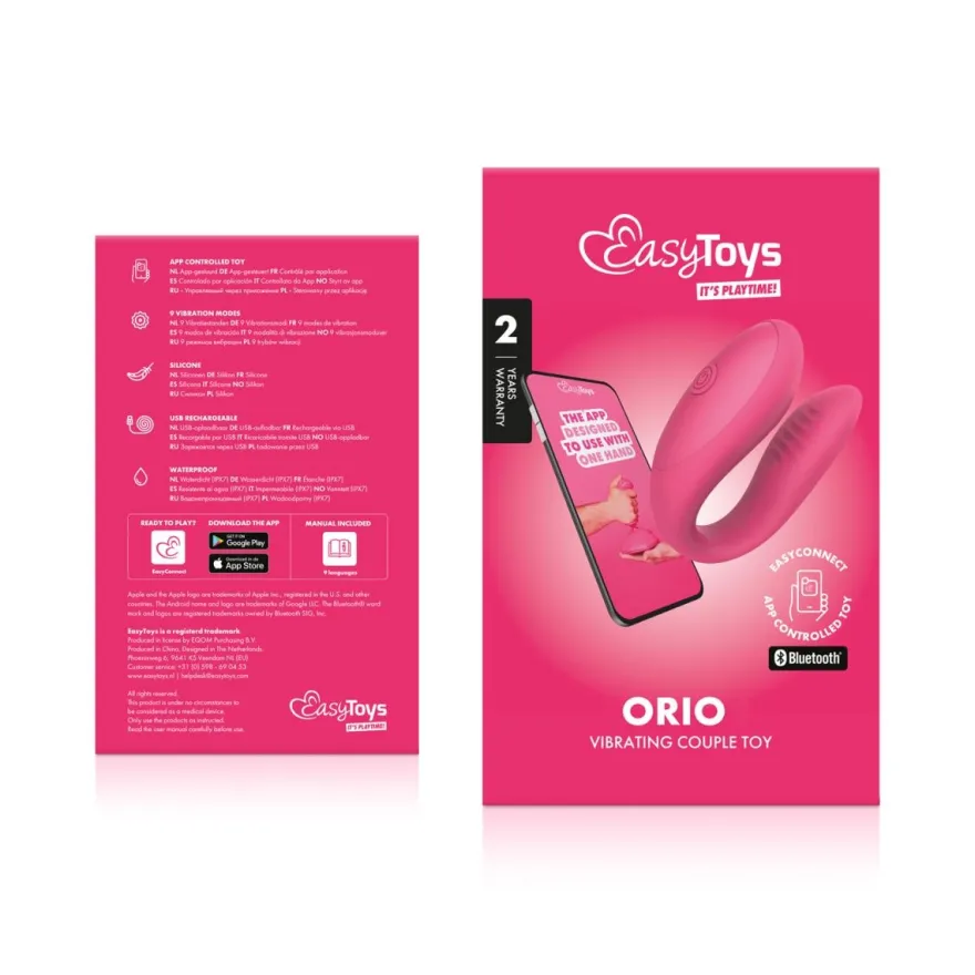Easytoys EasyConnect Couples Vibrator Orio app-controlled (1 set)