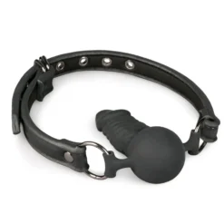 Easytoys Fetish Collection – Ball Gag with Silicone Dong Zwart (1 stuk)