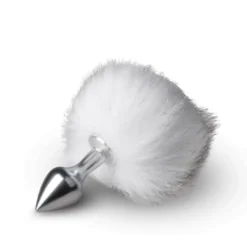 Easytoys Fetish Collection – Bunny Tail Plug Zilver (1 stuk)