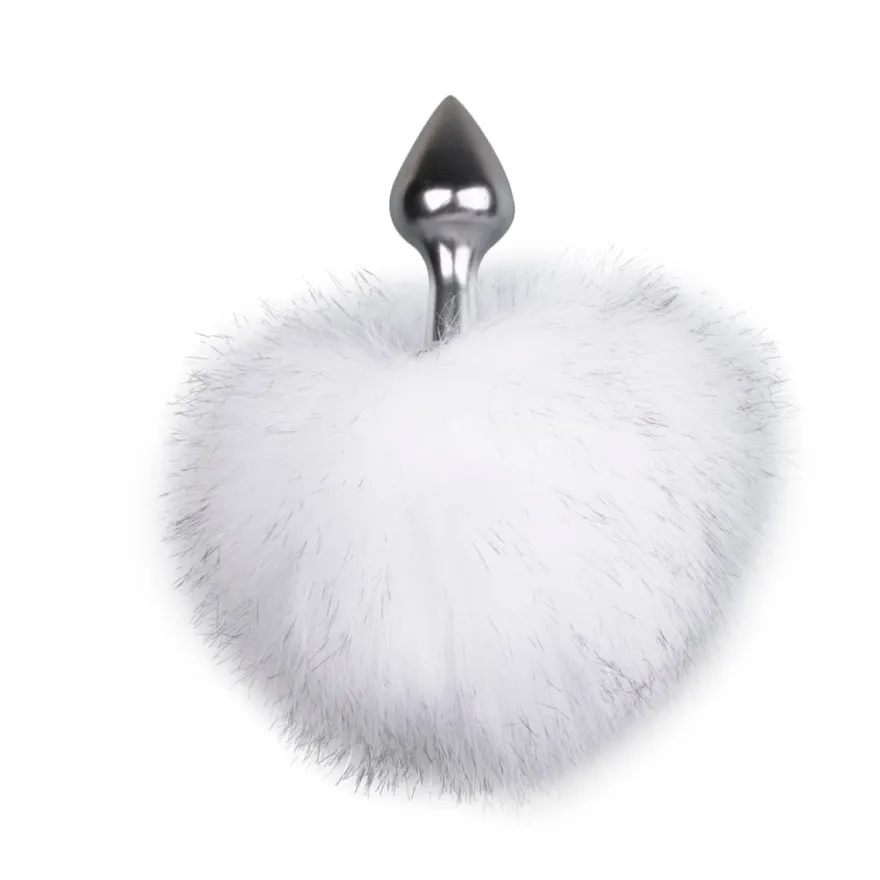 Easytoys Fetish Collection – Bunny Tail Plug Zilver (1 stuk)