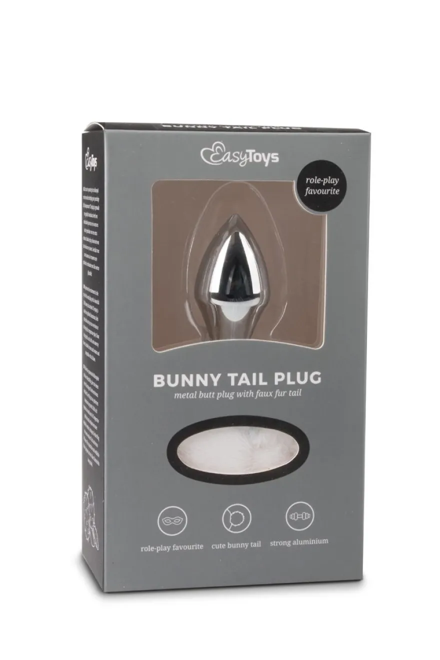 Easytoys Fetish Collection – Bunny Tail Plug Zilver (1 stuk)