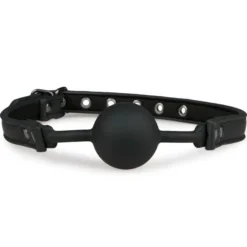 Easytoys Fetish Collection – Ball Gag with Silicone Ball Zwart (1 stuk)