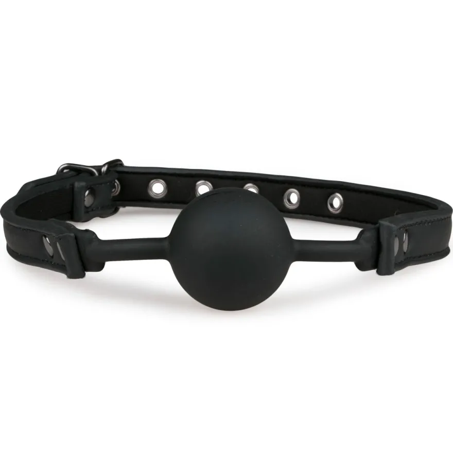 Easytoys Fetish Collection – Ball Gag with Silicone Ball Zwart (1 stuk)