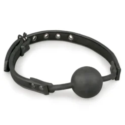 Easytoys Fetish Collection – Ball Gag with Silicone Ball Zwart (1 stuk)