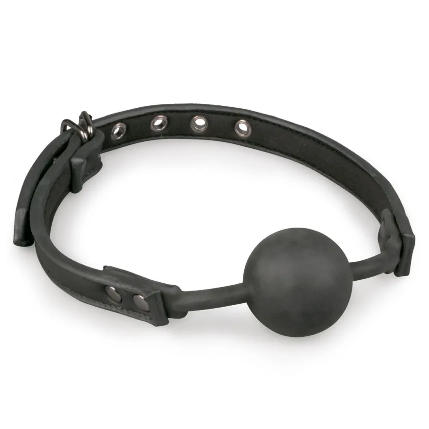 Easytoys Fetish Collection – Ball Gag with Silicone Ball Zwart (1 stuk)