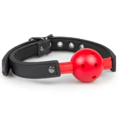 Easytoys Fetish Collection – Ball Gag with PVC Ball Rood (1 stuk)