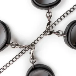 Easytoys Fetish Collection – Fetish Set with Collar, Ankle- and Wrist Cuffs Zwart (1 stuk)