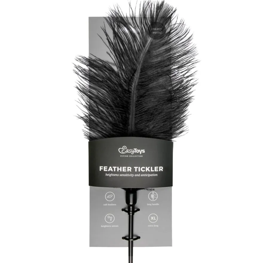 Easytoys Fetish Collection – Feather Tickler Zwart (1 stuk)
