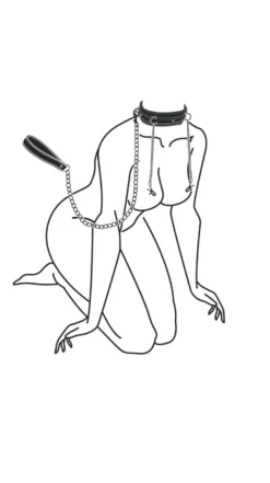 Easytoys Fetish Collection – Leather Collar with Nipple Chains Zwart (1 stuk)
