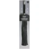 Easytoys Fetish Collection – Long Flogger with Metal Grip Zwart (1 stuk)