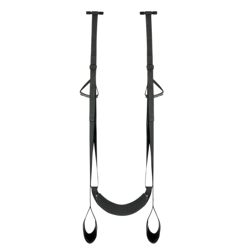 Easytoys Fetish Collection – Leg & Bum Support Over The Door Swing Zwart (1 stuk)