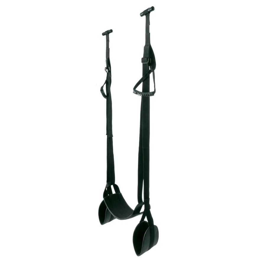 Easytoys Fetish Collection – Leg & Bum Support Over The Door Swing Zwart (1 stuk)