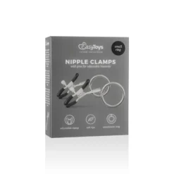 Easytoys Fetish Collection – Metal Nipple Clamps with Ring Zilver (1 stuk)