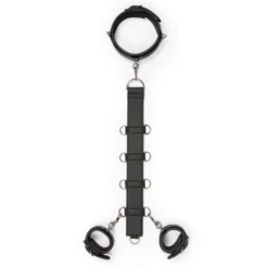 Easytoys Fetish Collection – Neck and Wrist Restraint Zwart (1 stuk)