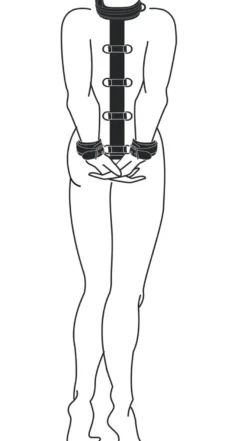Easytoys Fetish Collection – Neck and Wrist Restraint Zwart (1 stuk)
