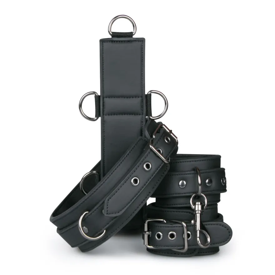 Easytoys Fetish Collection – Neck and Wrist Restraint Zwart (1 stuk)