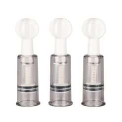 Easytoys Fetish Collection – Nipple & Clit Suckers 3 pcs Transparant (1 stuk)
