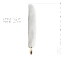 Easytoys Fetish Collection – Snow Fox Tail Plug S Goud (1 stuk)