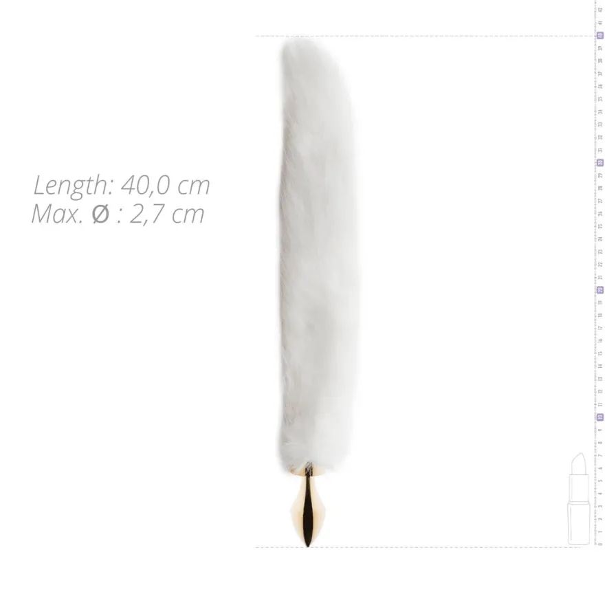 Easytoys Fetish Collection – Snow Fox Tail Plug S Goud (1 stuk)