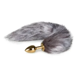 Easytoys Fetish Collection – Silver Fox Tail Plug S Goud (1 stuk)