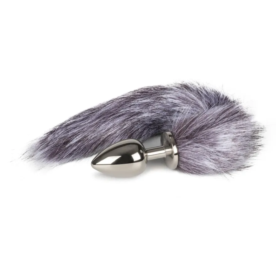 Easytoys Fetish Collection – Silver Fox Tail Plug L Zilver (1 stuk)