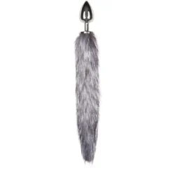 Easytoys Fetish Collection – Silver Fox Tail Plug L Zilver (1 stuk)