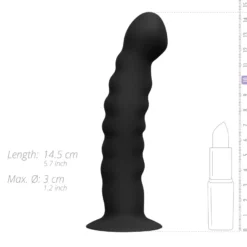 Easytoys Fetish Collection – Silicone Strap-On Bent Zwart (1 stuk)