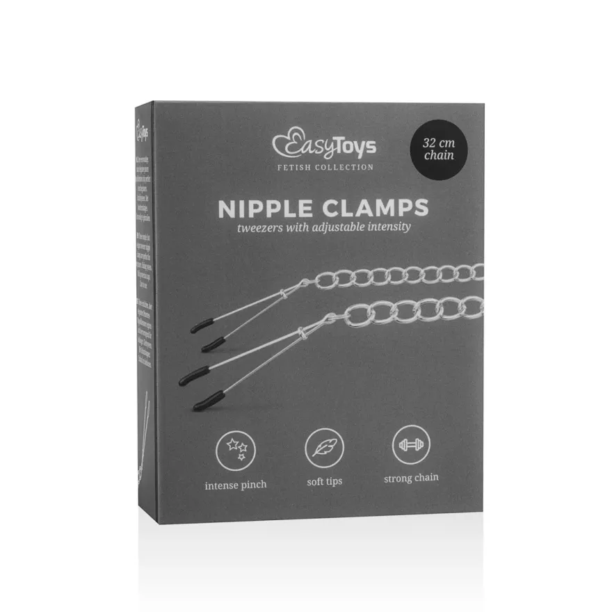 Easytoys Fetish Collection – Tweezer Nipple Clamps Zilver (1 stuk)