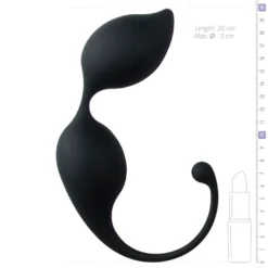 Easytoys Geisha Collection – Curved Kegel Balls Zwart (1 stuk)