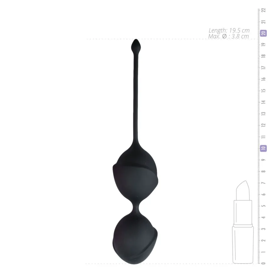 Easytoys Geisha Collection Dubbele vaginaballetjes – zwart (1 stuk)