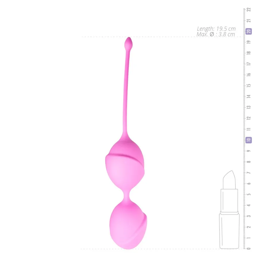 Easytoys Geisha Collection Dubbele vaginaballetjes – roze (1 stuk)